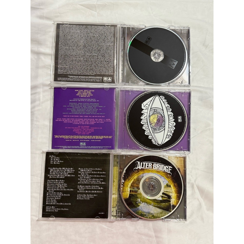 Lot Of 3 CDs  2 Are by Maroon 5  And‎ 1 By Alter Bridge - Picture 3 of 5